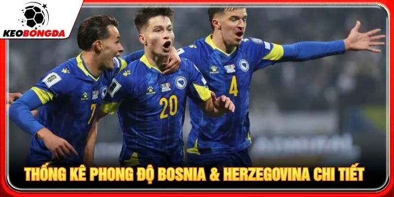 Thống kê phong độ Bosnia & Herzegovina chi tiết